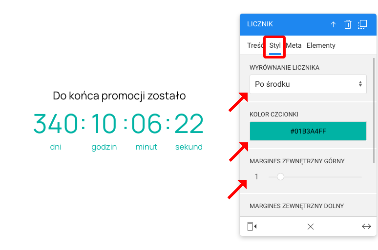 zegar odliczający czas licznik czasu